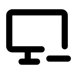 Device Desktop Minus Line Icon