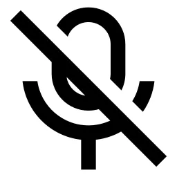 Mic Off Line Icon