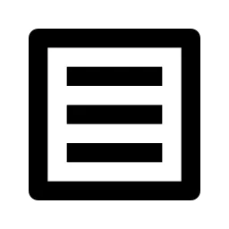 Layout Horizontal Line Icon