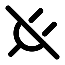 Plug Off Line Icon