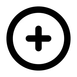 Circle Plus Line Icon