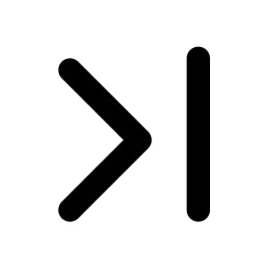 Chevron Right Pipe Line Icon