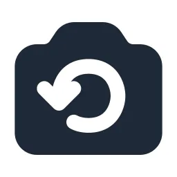 Camera Retake Solid Icon