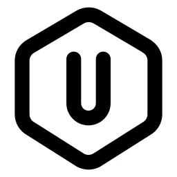 Hexagon Letter U Line Icon
