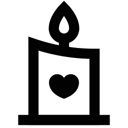 Heart Candle Icon