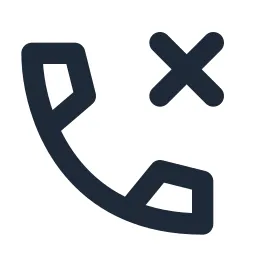 Phone Close Line Icon