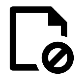 File Forbid Line Icon
