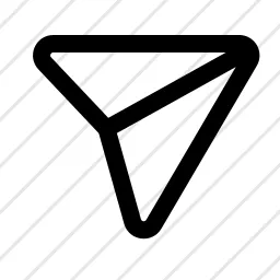 Paper Plane Top Right Send Icon