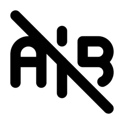 A B Off Line Icon