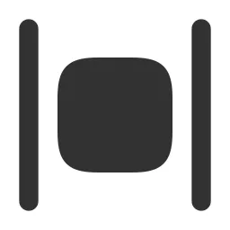 Align Horizontal Center Fill Icon