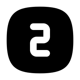 Square Rounded Number 2 Icon