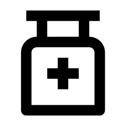 Medicine Bottle Line Icon