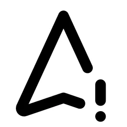 Navigation Exclamation Line Icon
