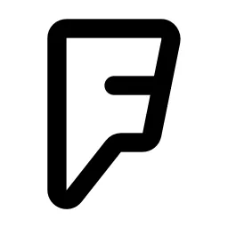 Brand Foursquare Line Icon