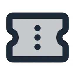 Ticket 2 Dots Duotone Icon