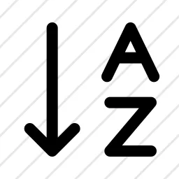 Filter Ascending Sort Az Icon