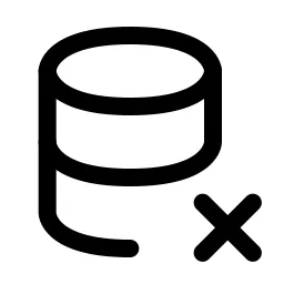 Database Xmark Icon