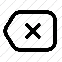 Backward Delete Remove Key Icon