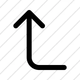 Arrow Corner Left Up Icon