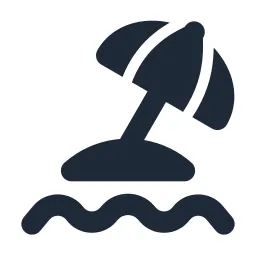 Beach Solid Icon