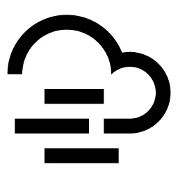 Cloud Windy Line Icon