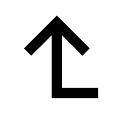 Corner Left Up Line Icon