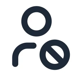 User Block Line Icon