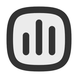 Chart Bar Alt Square Duotone Icon