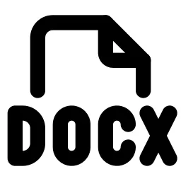File Type Docx Line Icon