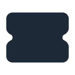 Ticket 2 Blank Solid Icon