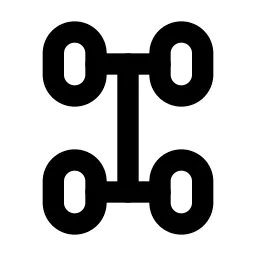 Car 4wd Line Icon