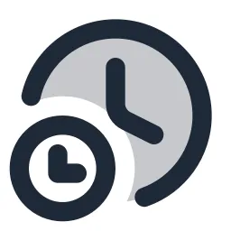Clock Clock Duotone Icon