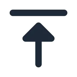 Arrow Collapse Up Solid Icon
