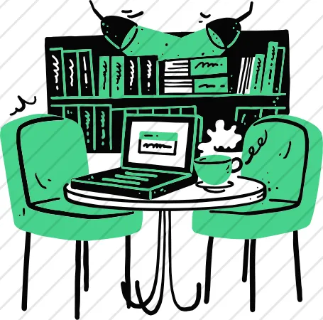 Working In Library