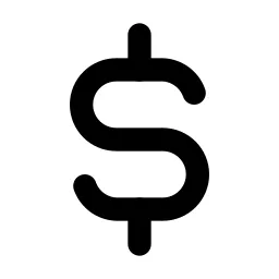 Currency Dollar Line Icon