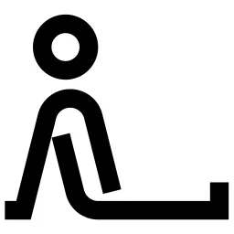 Leg Stretch Sitting Pose Icon