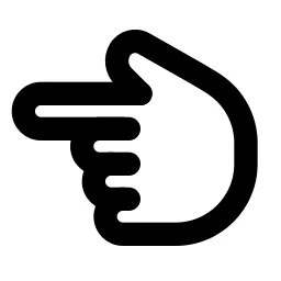 Hand Finger Left Line Icon