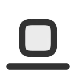 Align Bottom Duotone Icon
