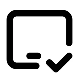 Device Ipad Horizontal Check Line Icon