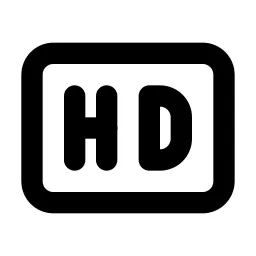 Badge Hd Line Icon