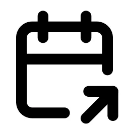 Calendar Share Line Icon