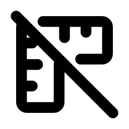 Ruler Off Line Icon