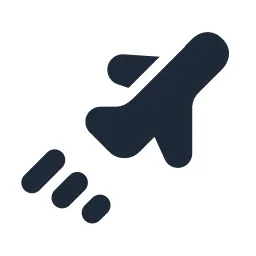 Airplane Flight Solid Icon