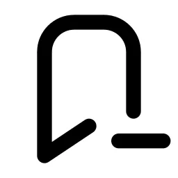 Bookmark Minus Line Icon