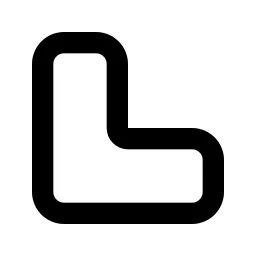 Join Straight Line Icon