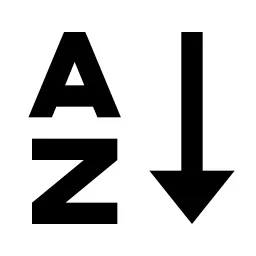 Sort Alphabet Asc Icon