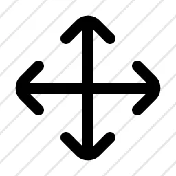 Arrow Up Down Left Right Move Icon