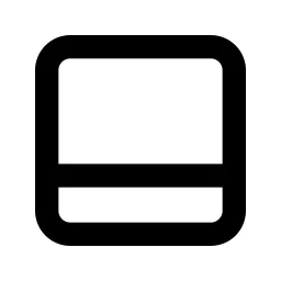 Layout Bottombar Line Icon
