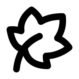 Leaf 2 Line Icon