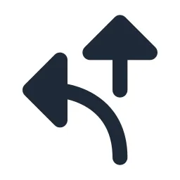 Arrow Decision Left Solid Icon